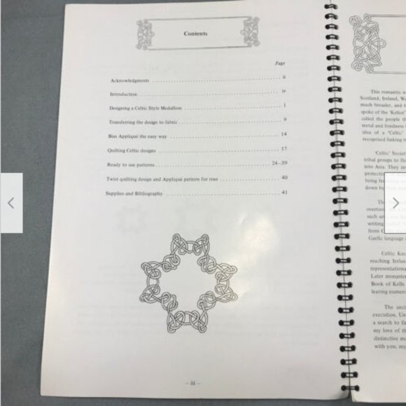 Sew Easy Celtic Medallion Design Applique Quilting Crafts Sewing Angela Madden - Picture 4 of 6